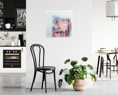 Midnights album word art square poster