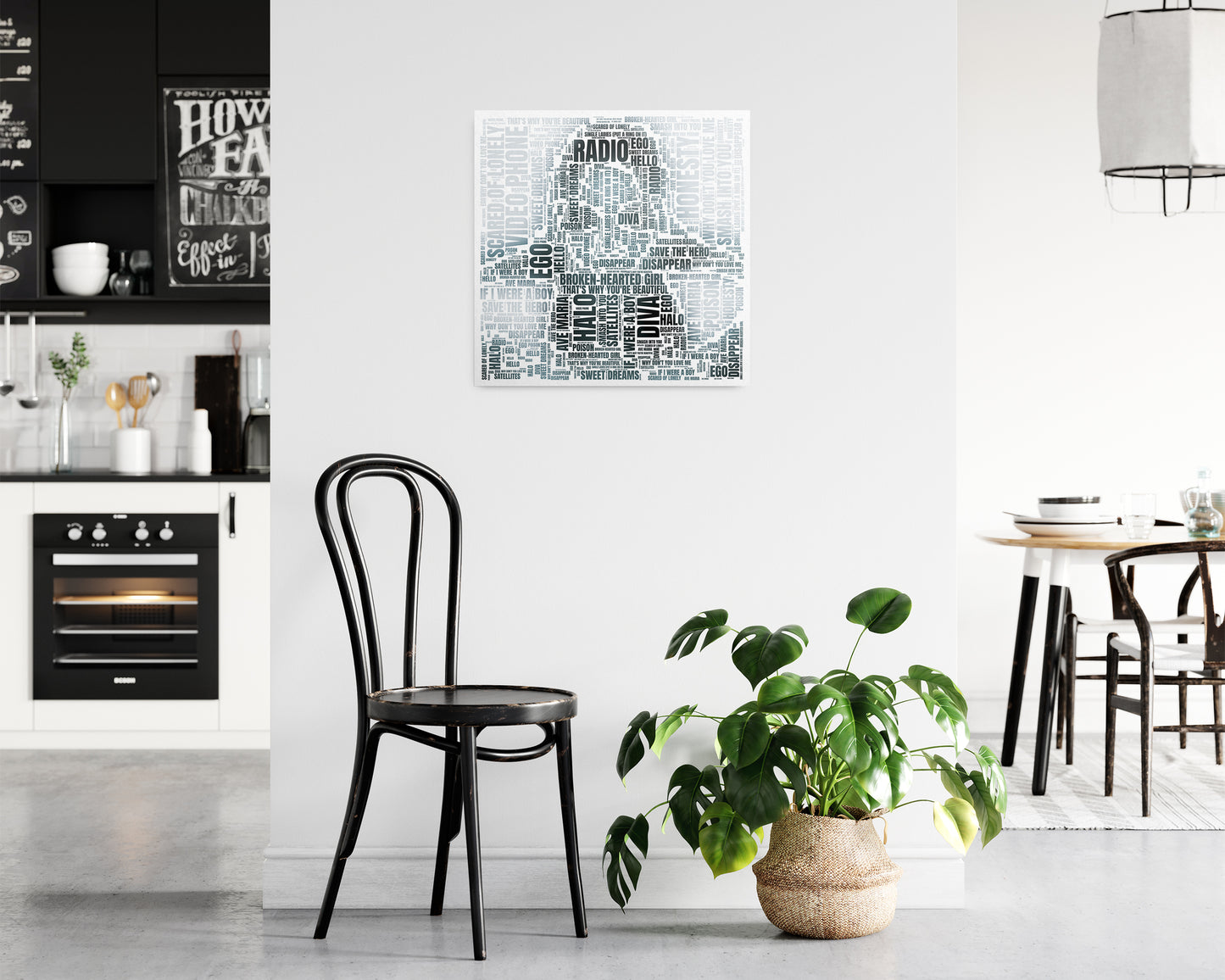 I Am... Sasha Fierce album word art square poster