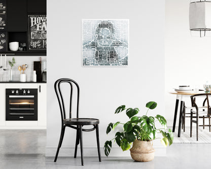 I Am... Sasha Fierce album word art square poster