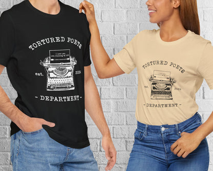 Tortured Poets Dept. est. 2024 unisex jersey short sleeve t-shirt