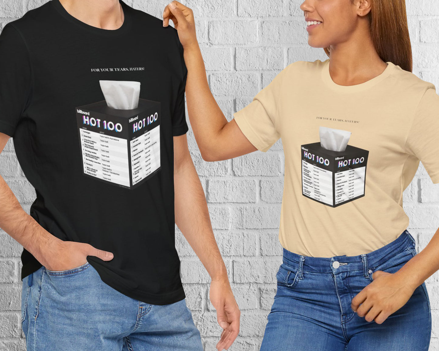 For your tears, haters unisex jersey short sleeve t-shirt