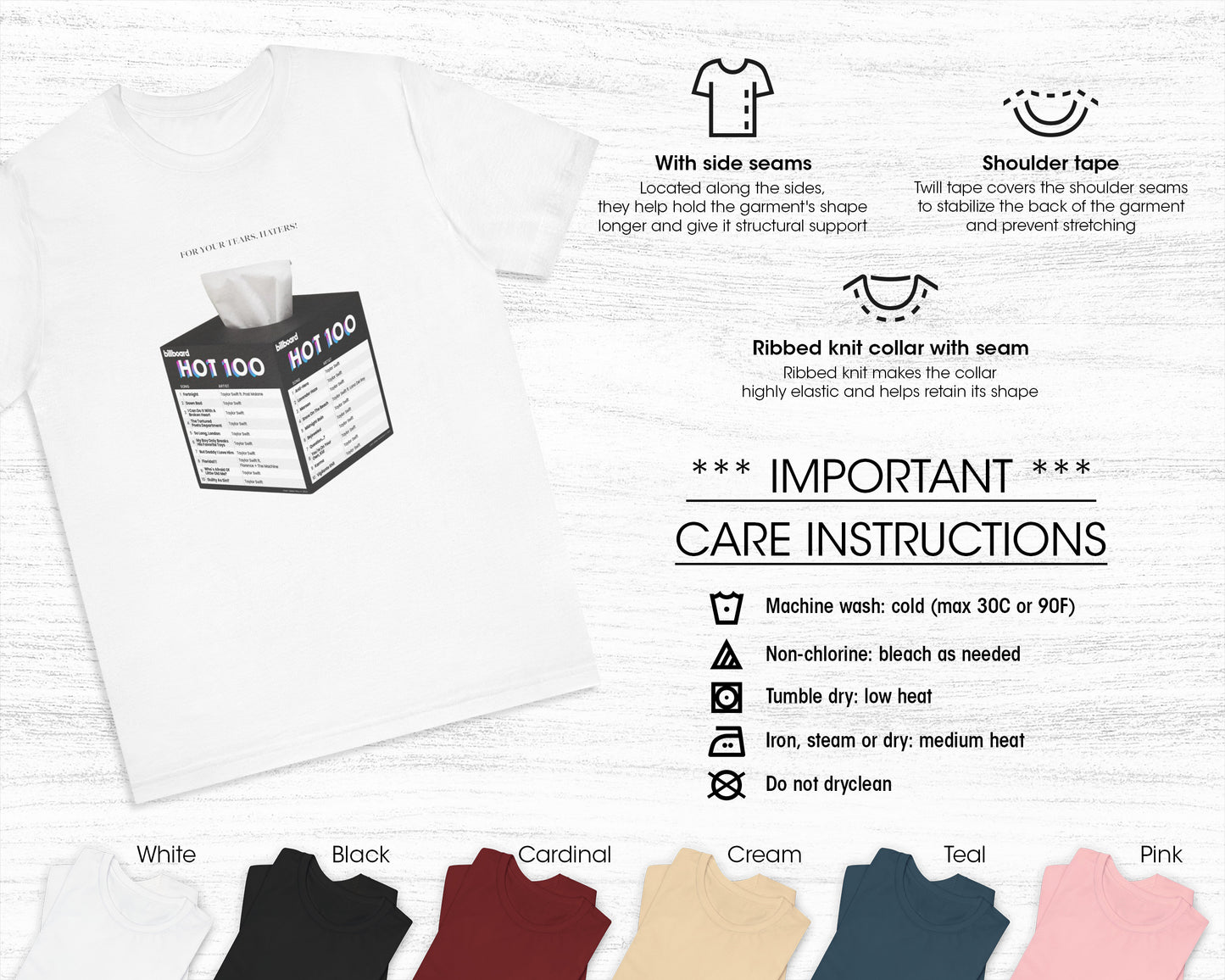 For your tears, haters unisex jersey short sleeve t-shirt