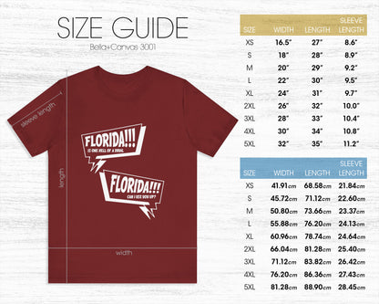 Florida is one hell of a drug, Florida can I use you up? unisex jersey short sleeve t-shirt