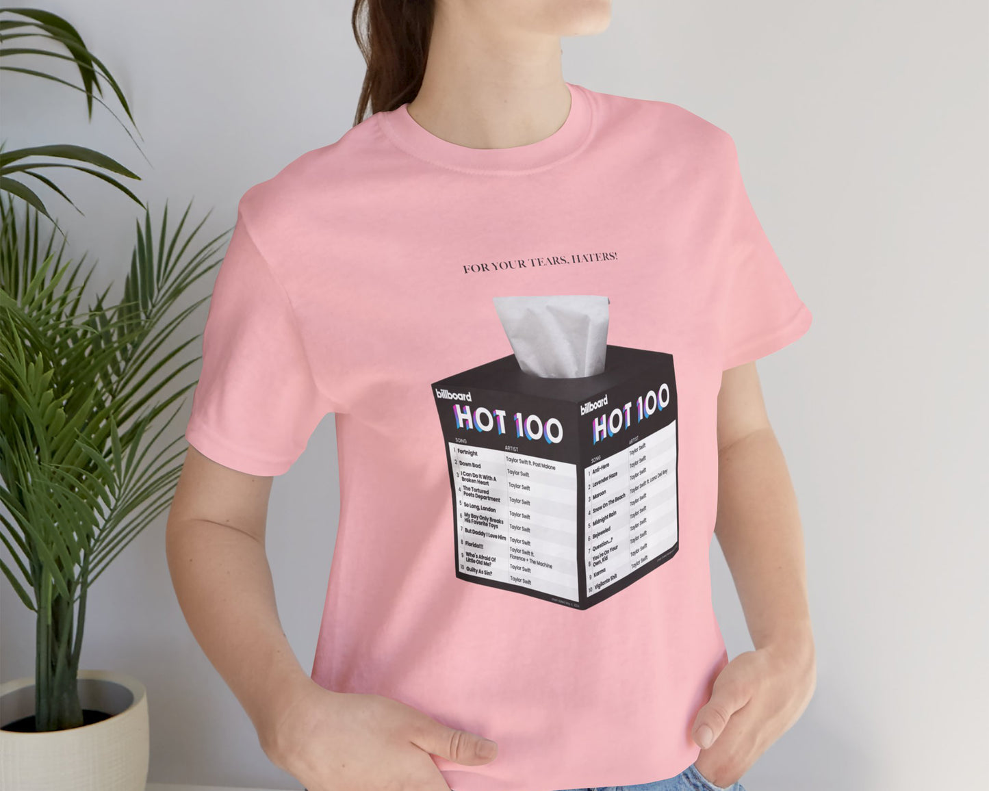 For your tears, haters unisex jersey short sleeve t-shirt