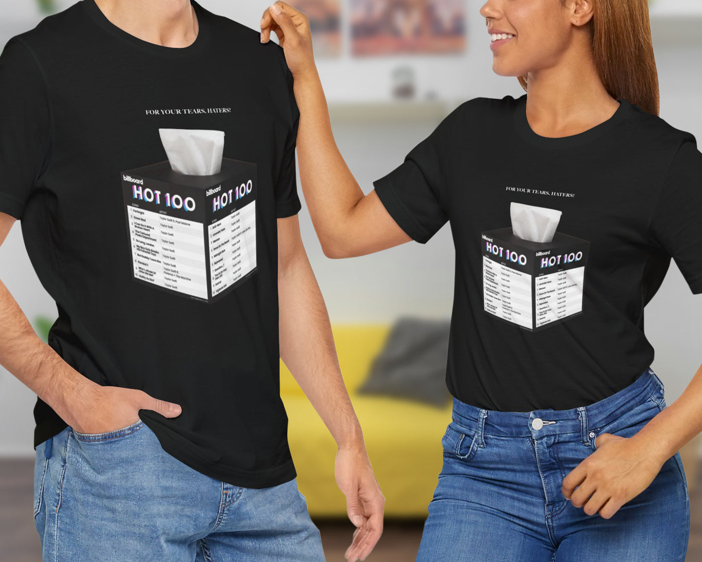 For your tears, haters unisex jersey short sleeve t-shirt