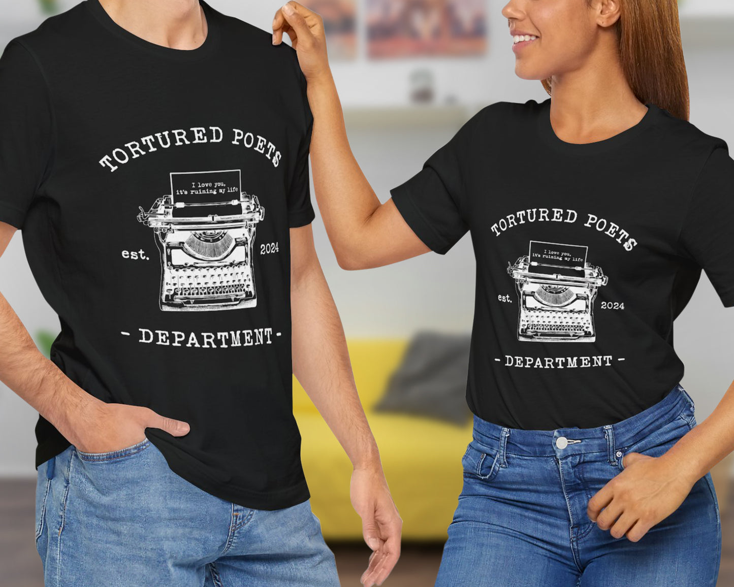 Tortured Poets Dept. est. 2024 unisex jersey short sleeve t-shirt