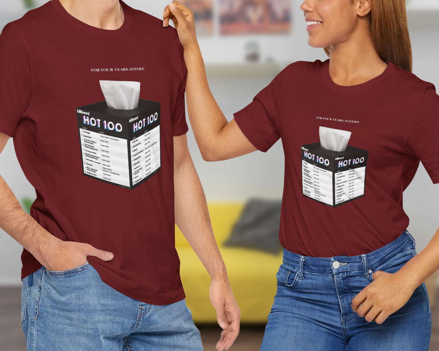 For your tears, haters unisex jersey short sleeve t-shirt