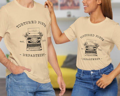 Tortured Poets Dept. est. 2024 unisex jersey short sleeve t-shirt