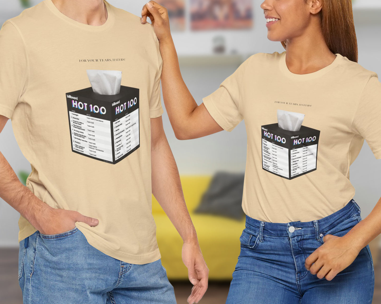 For your tears, haters unisex jersey short sleeve t-shirt