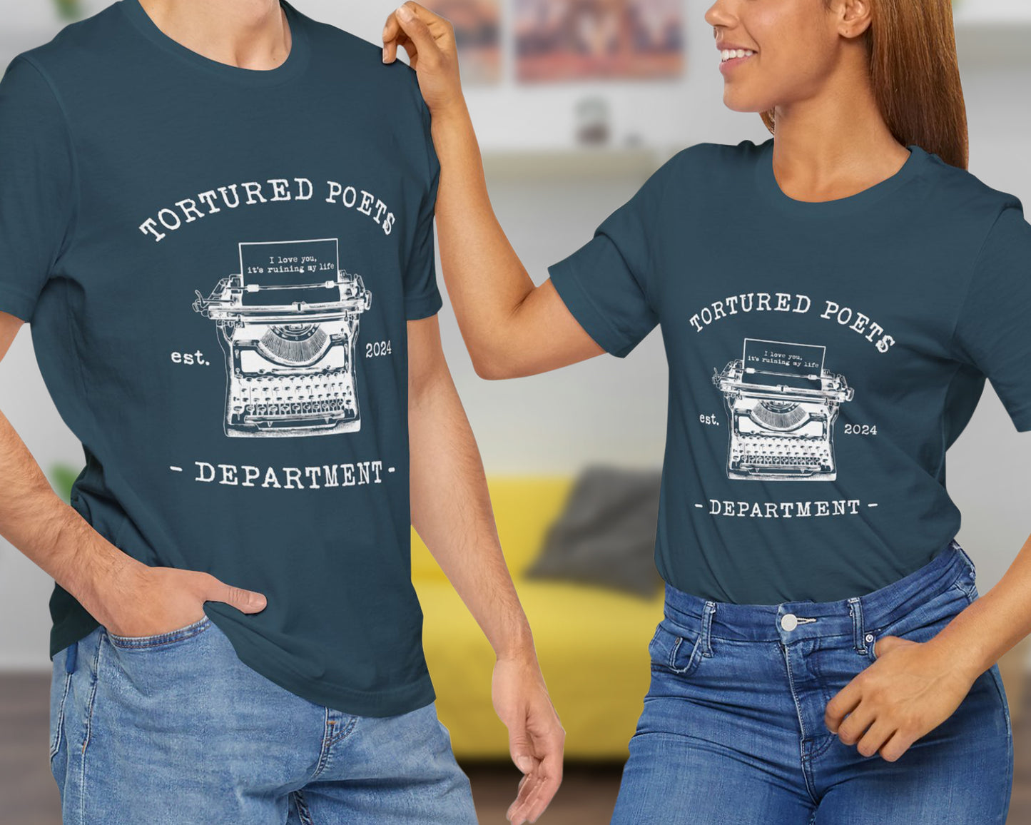 Tortured Poets Dept. est. 2024 unisex jersey short sleeve t-shirt