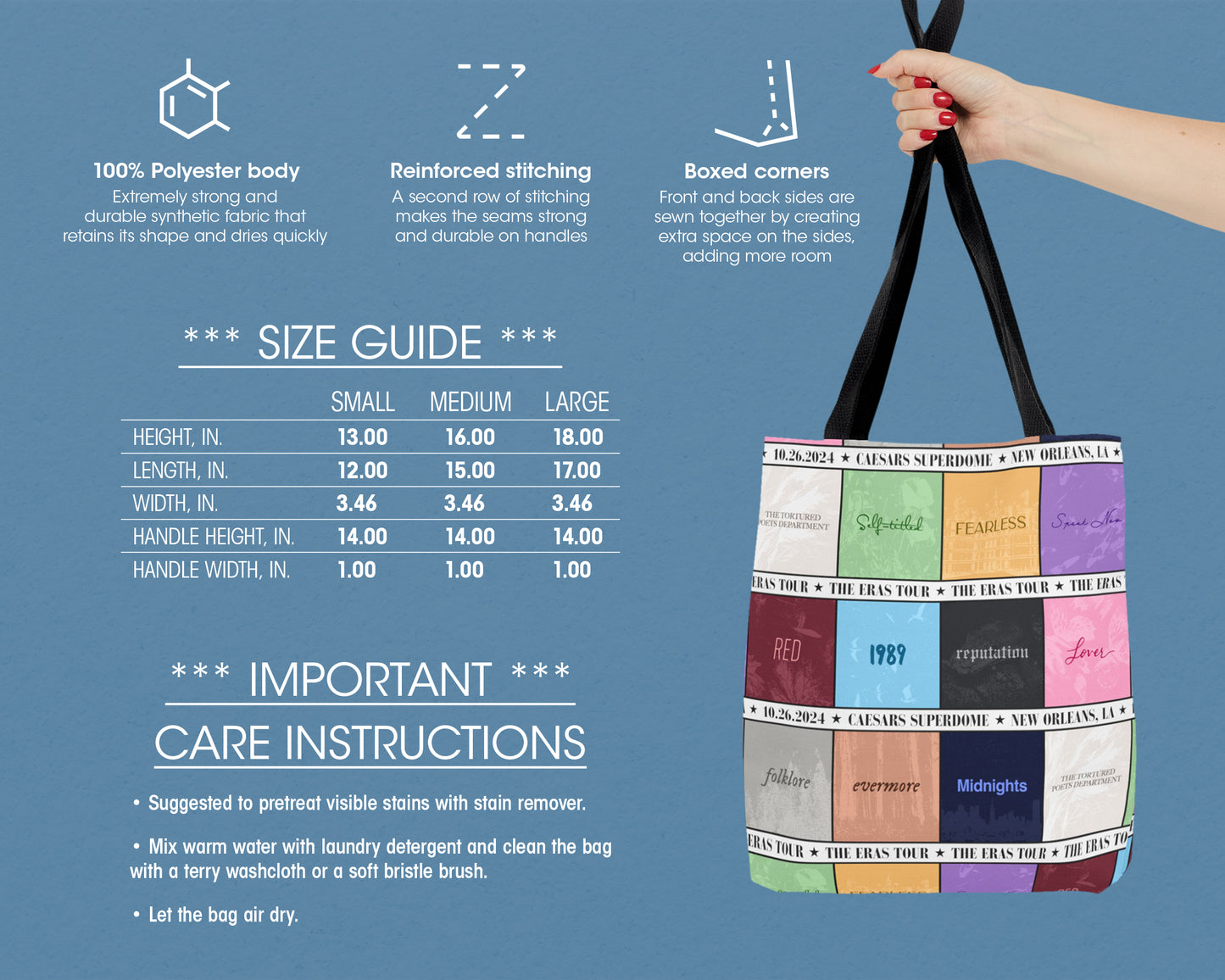 The Eras Tour tote bag