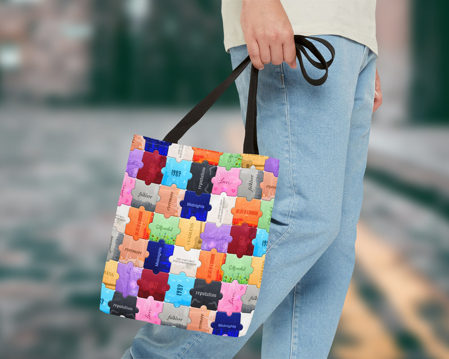 The Eras puzzles tote bag