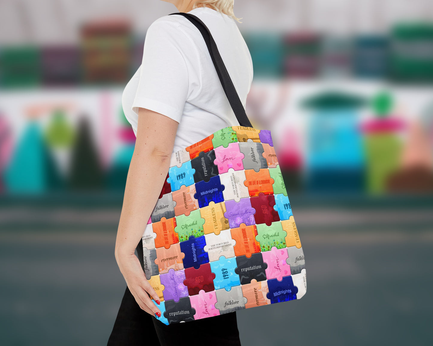 The Eras puzzles tote bag