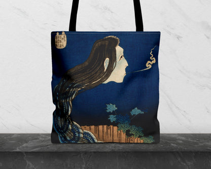 Katsushika Hokusai - The Mansion of the Plates tote bag