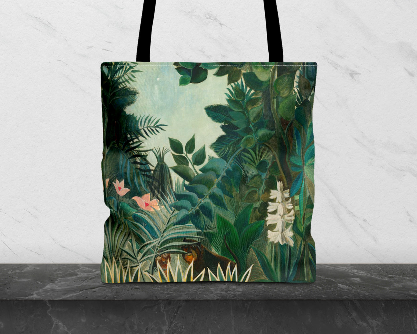 Henri Rousseau - The Equatorial Jungle tote bag