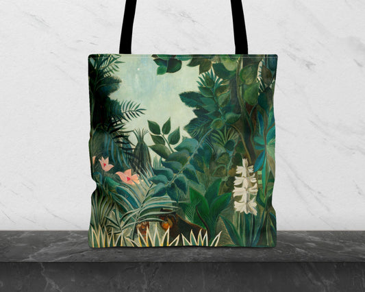 Henri Rousseau - The Equatorial Jungle tote bag
