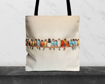 Hector Giacomelli - A Perch of Birds tote bag