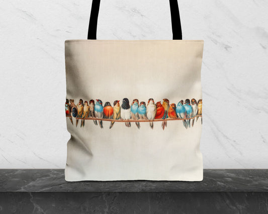 Hector Giacomelli - A Perch of Birds tote bag