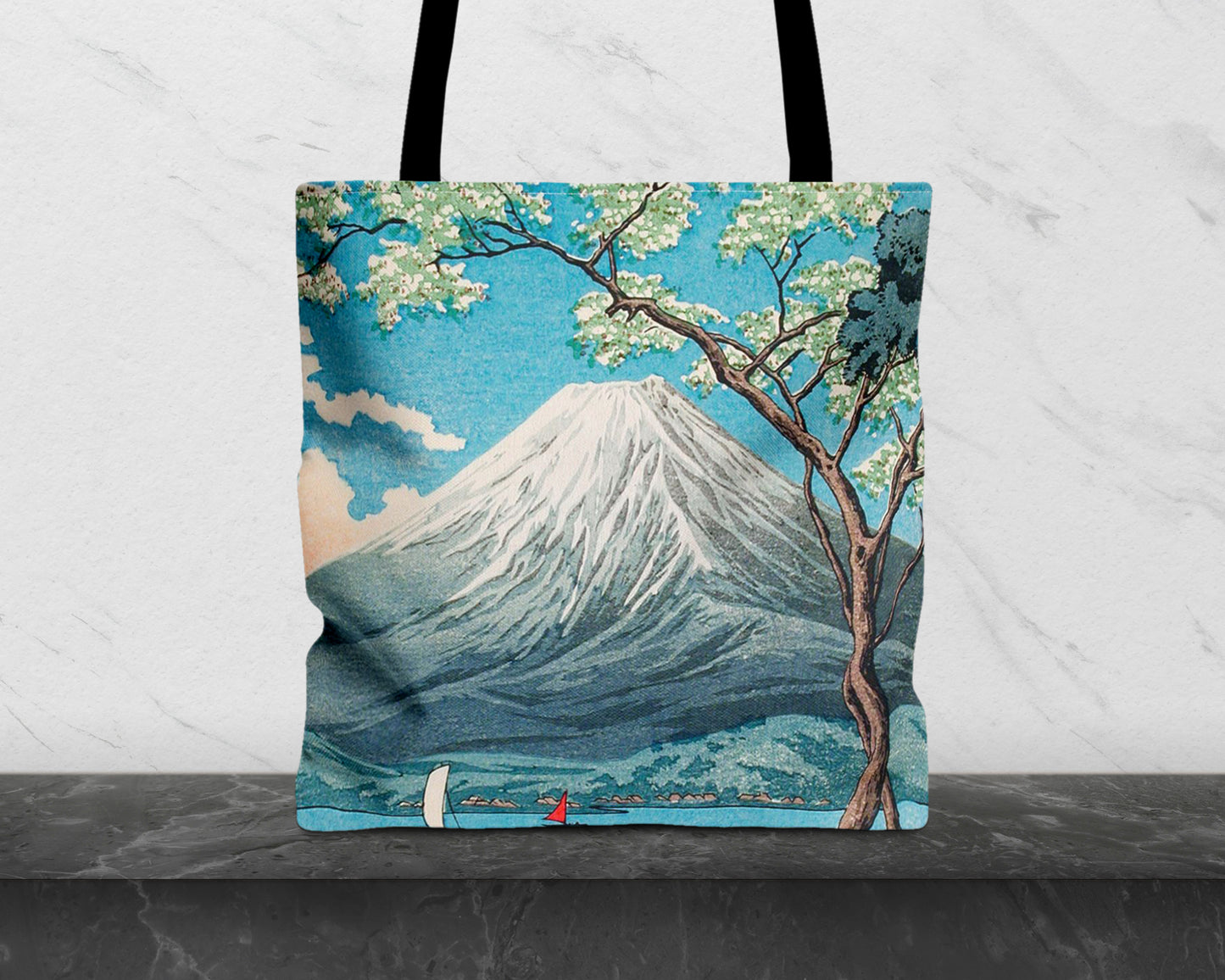 Hiroaki Takahashi - Mount Fuji from Lake Yamanaka tote bag