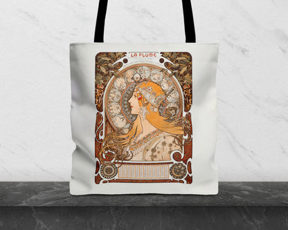 Alphonse Maria Mucha - Zodiaque (La Plume) tote bag