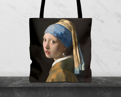 Johannes Vermeer - Girl with a Pearl Earring tote bag