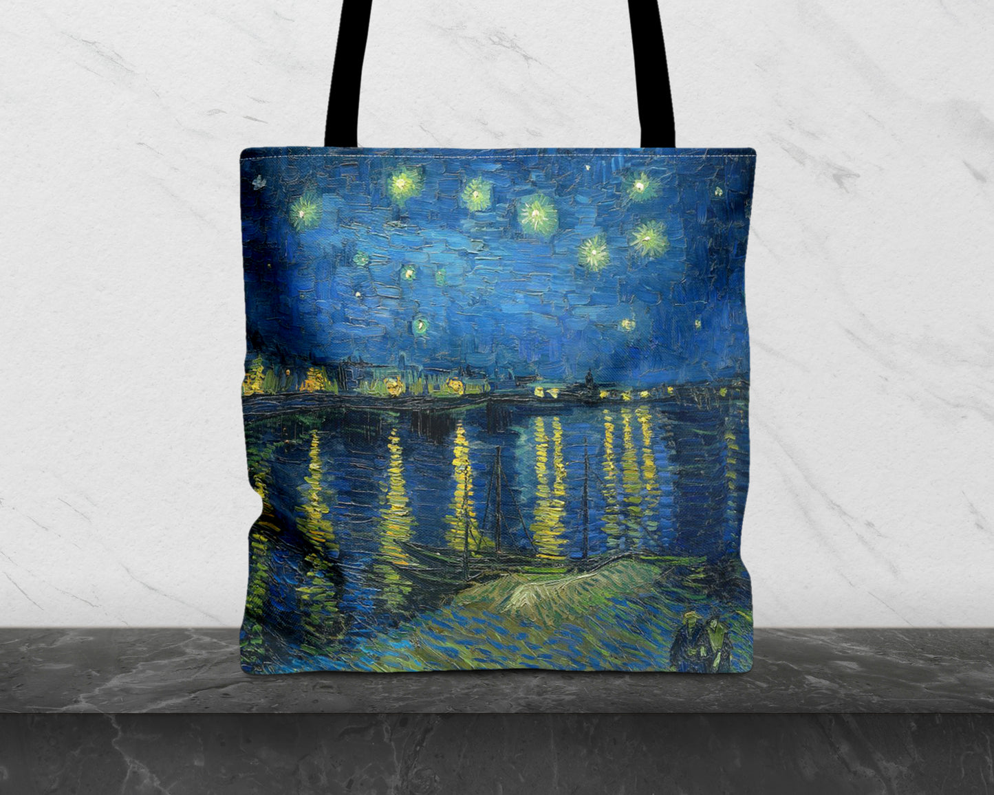 Vincent van Gogh - Starry Night Over the Rhone tote bag
