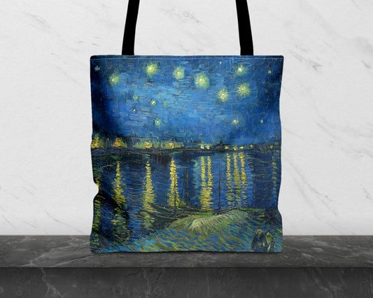 Vincent van Gogh - Starry Night Over the Rhone tote bag