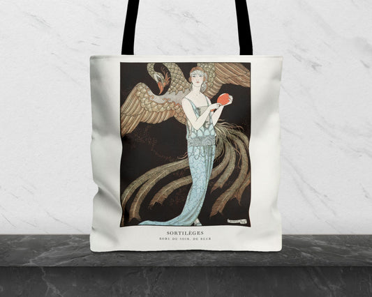 George Barbier - Sortilèges: Evening Dress, de Beer tote bag