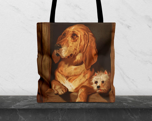 Edwin Landseer - Dignity and Impudence tote bag