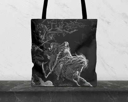 Gustave Dore - The Vision of Death tote bag