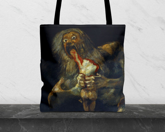 Francisco Goya - Saturn Devouring His Son tote bag