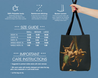 Francisco Goya - Witches' Flight tote bag