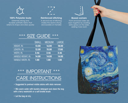 Vincent van Gogh - The Starry Night tote bag