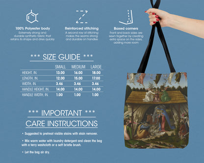 Sandro Botticelli - Mystic Nativity tote bag