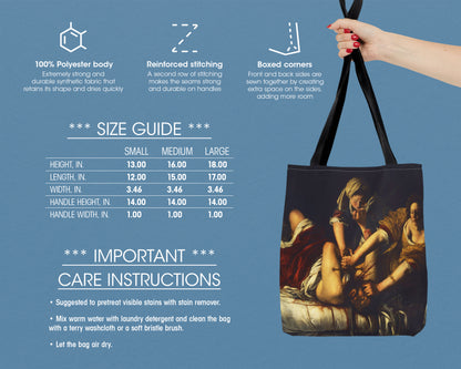 Artemisia Gentileschi - Judith Slaying Holofernes tote bag