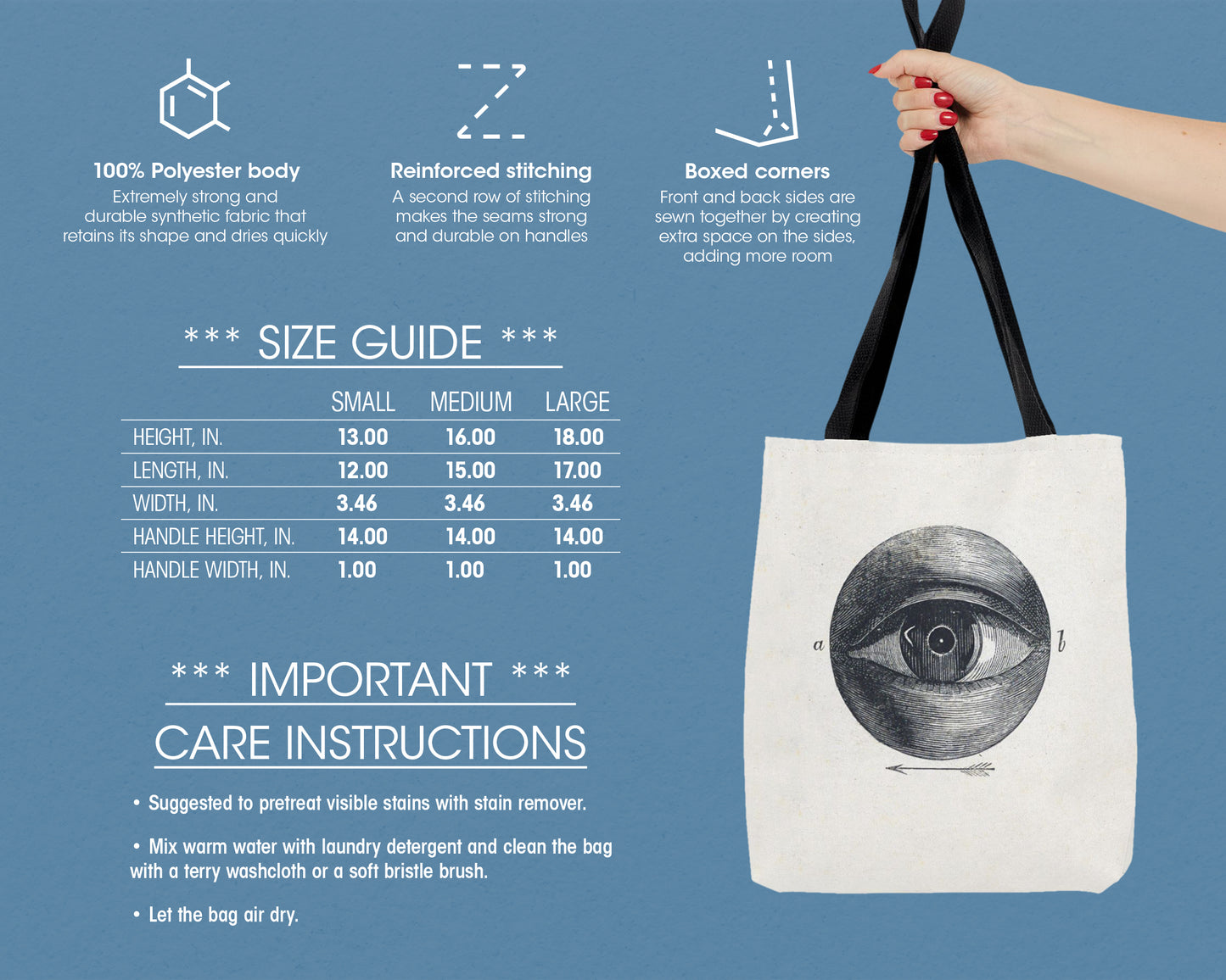 Isaac Weissenbruch - Menselijk Oog Met Een Afwijking tote bag