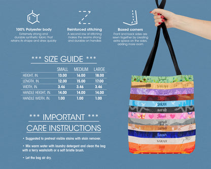 Personalized name Eras tote bag