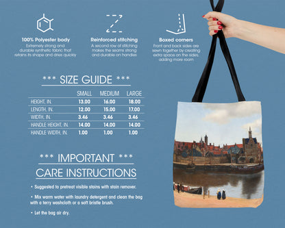 Johannes Vermeer - View of Delft tote bag