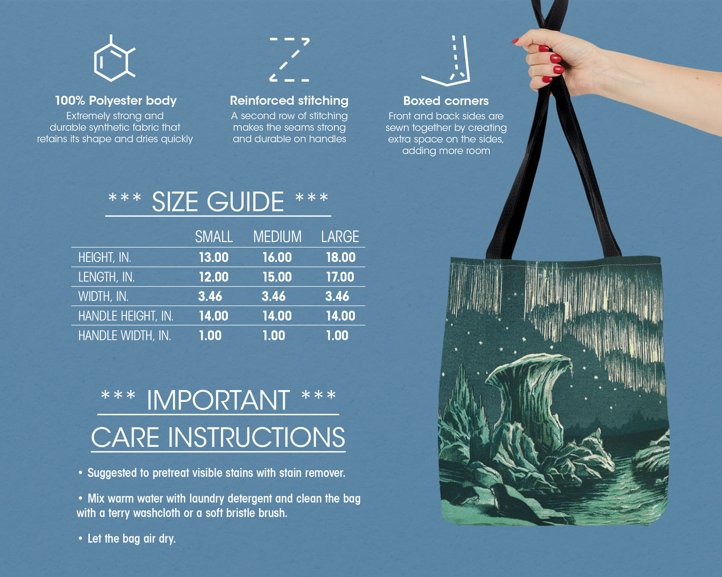 William MacKenzie - Aurora Borealis in High Latitudes tote bag