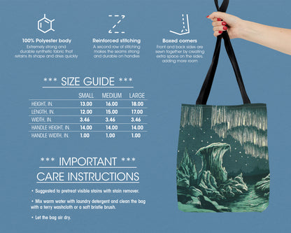 William MacKenzie - Aurora Borealis in High Latitudes tote bag