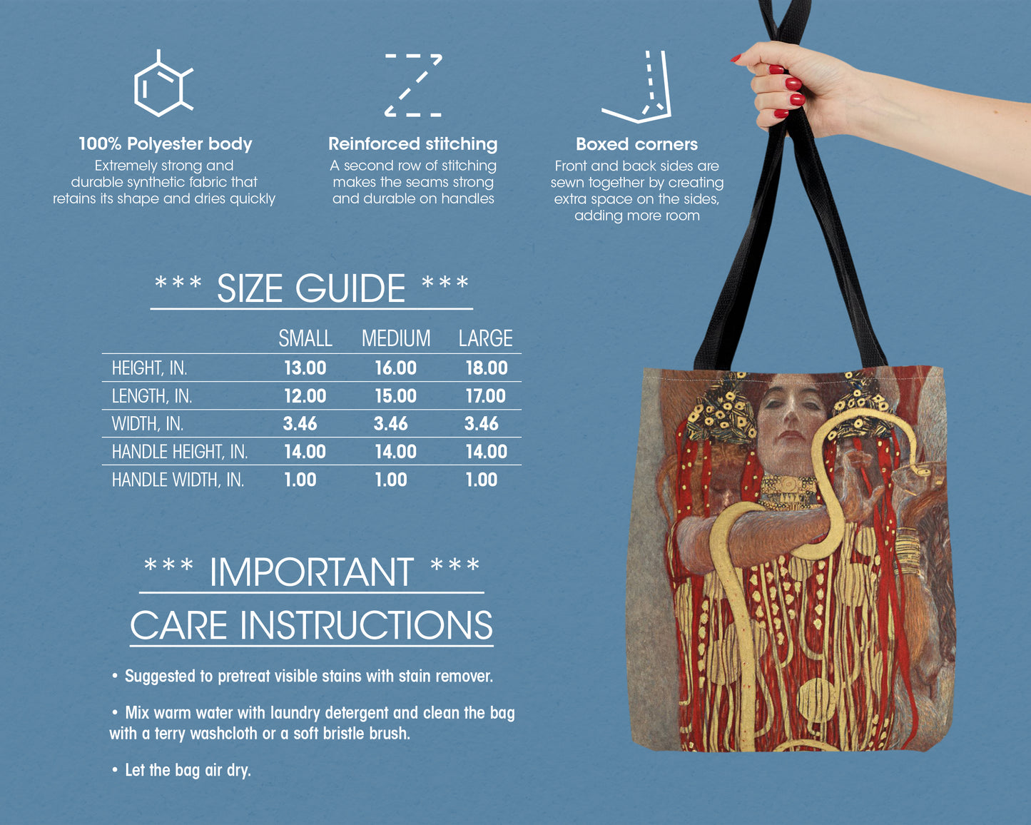 Gustav Klimt - Hygieia tote bag