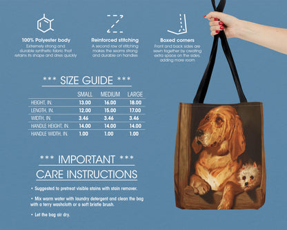 Edwin Landseer - Dignity and Impudence tote bag