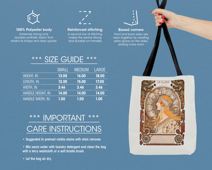 Alphonse Maria Mucha - Zodiaque (La Plume) tote bag