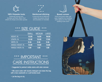 Katsushika Hokusai - The Mansion of the Plates tote bag