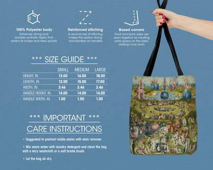 Hieronymus Bosch - The Garden of Earthly Delights tote bag