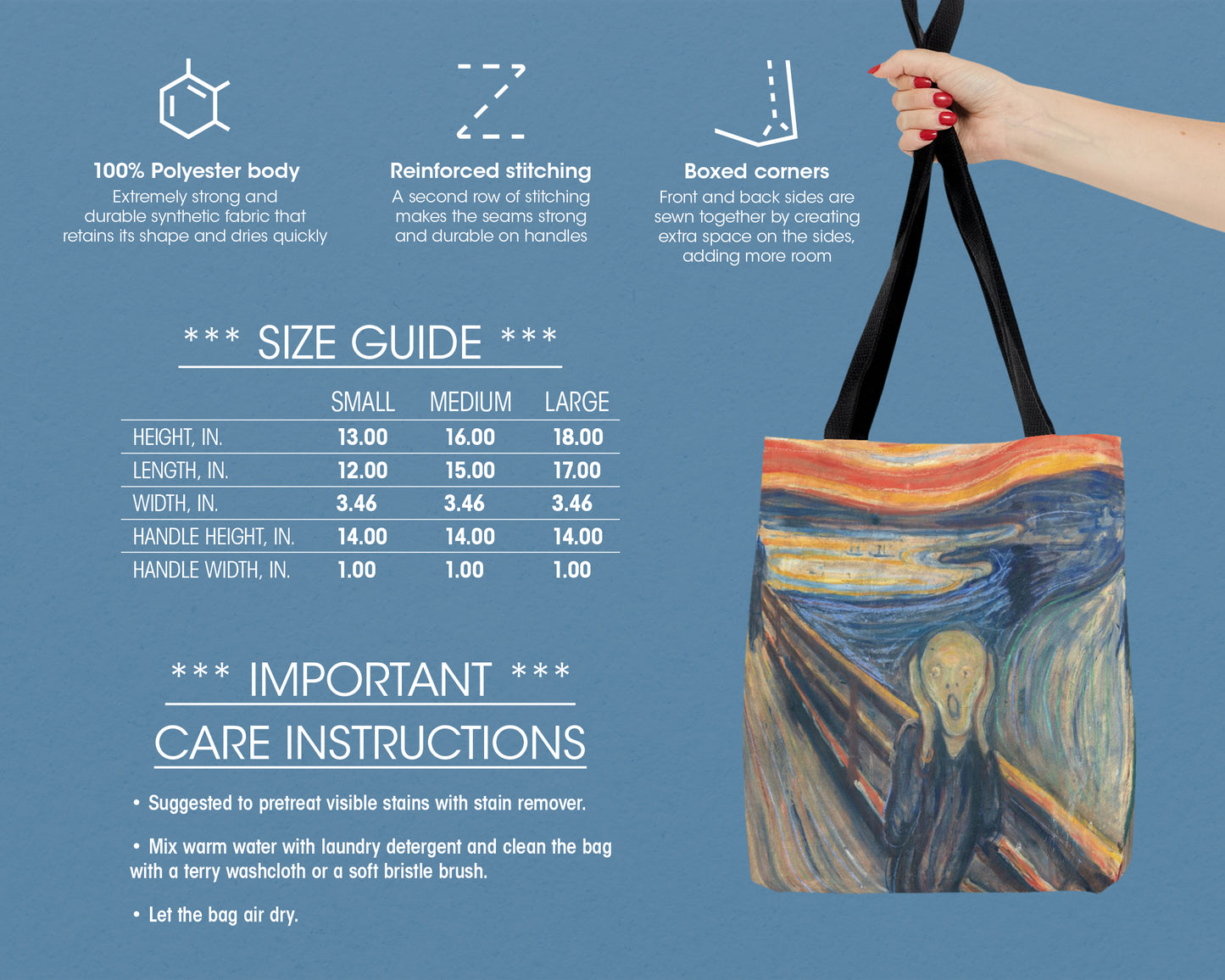 Edvard Munch - The Scream tote bag