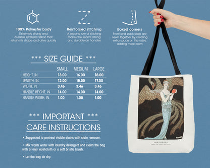 George Barbier - Sortilèges: Evening Dress, de Beer tote bag