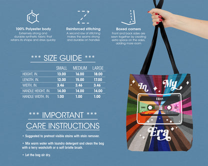 In my Eras era vintage cassette tape tote bag