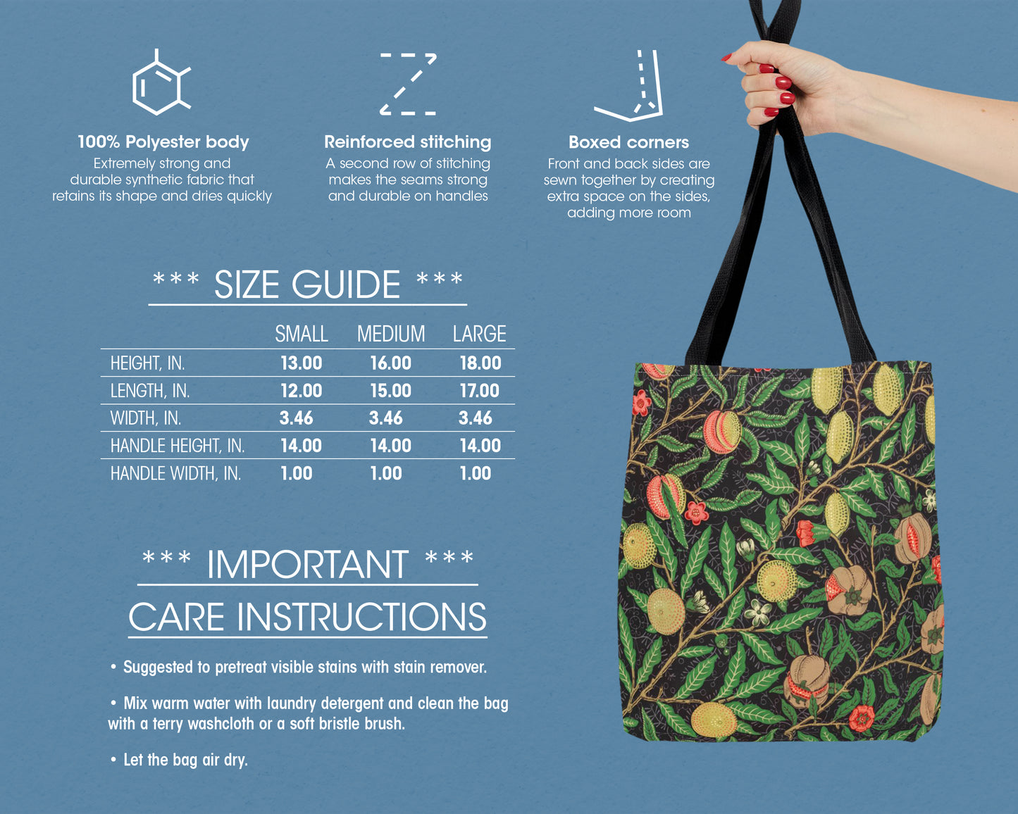 William Morris - Fruit Pattern tote bag