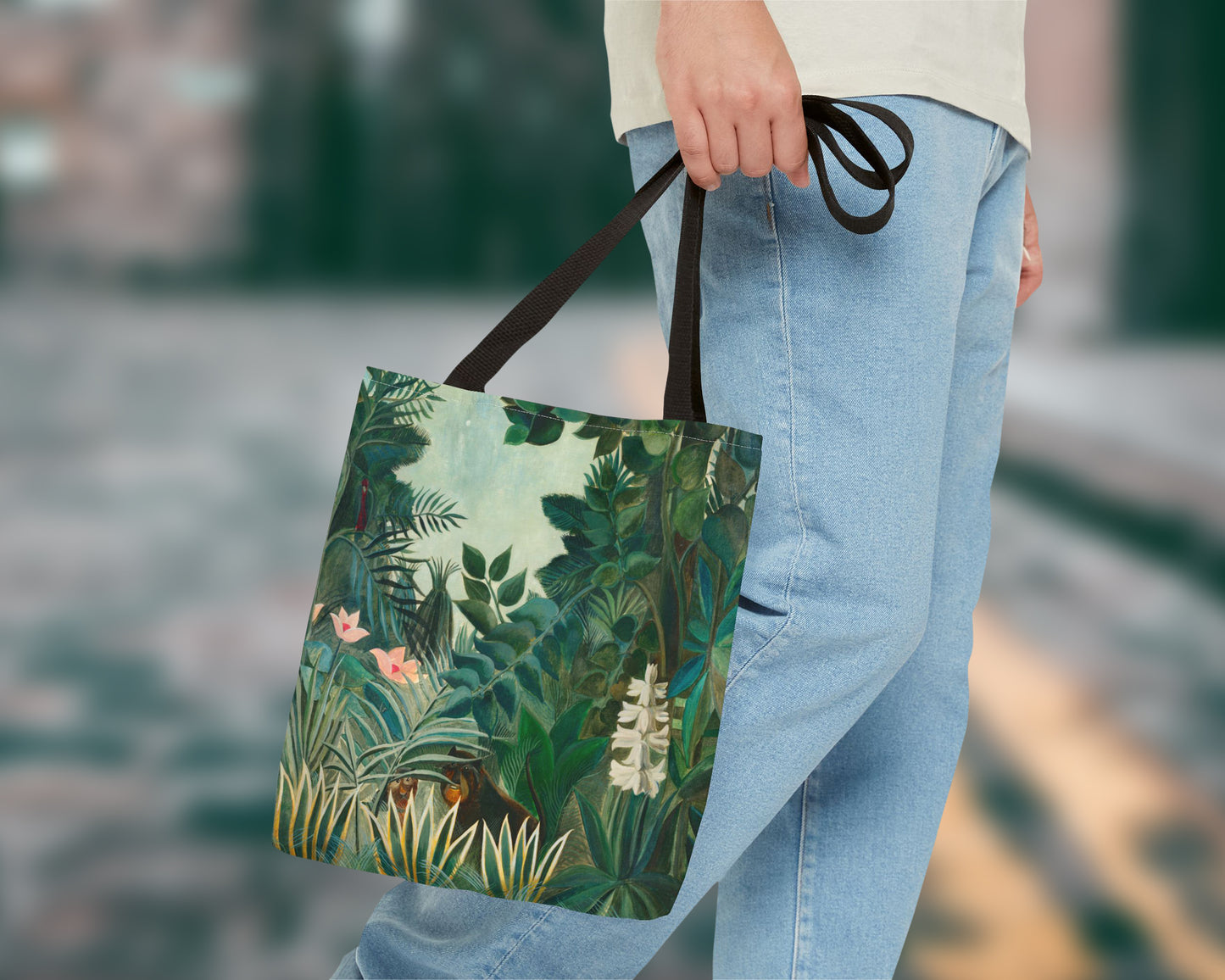 Henri Rousseau - The Equatorial Jungle tote bag